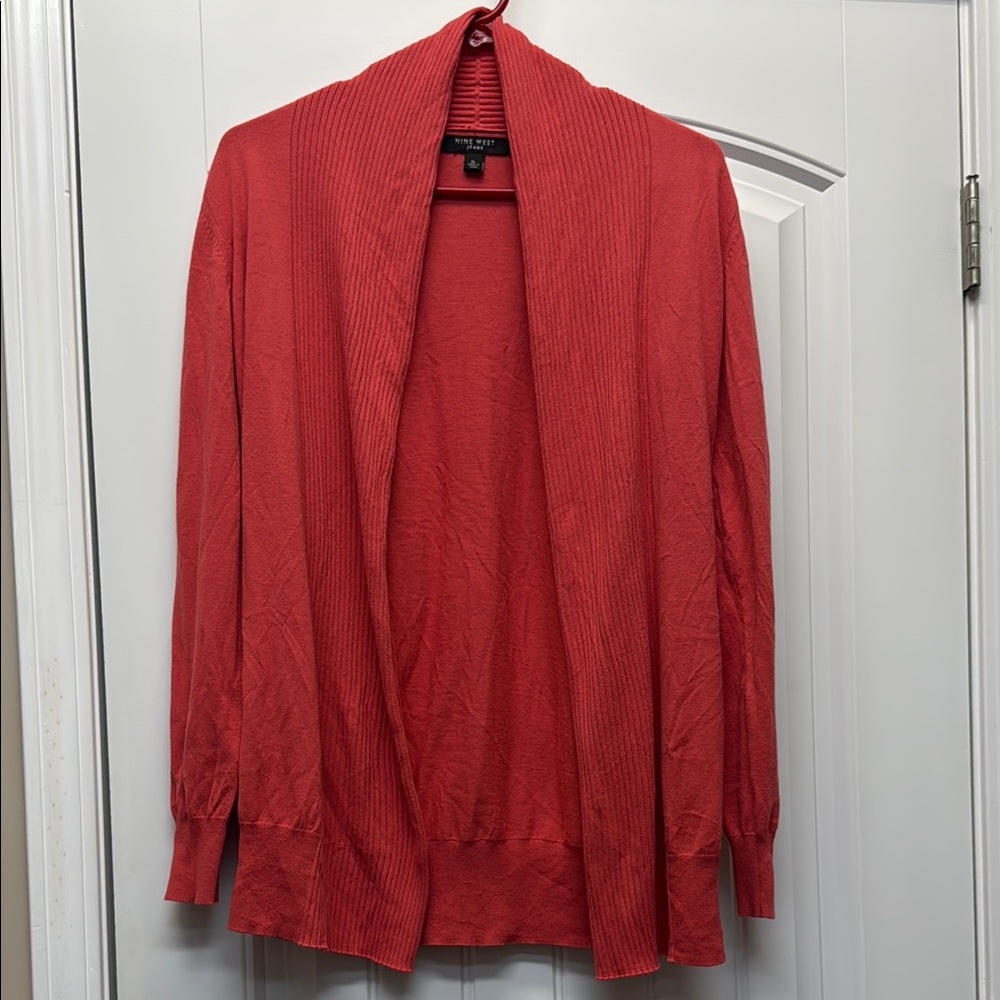 Nine West Women's salmon cardigan size XL